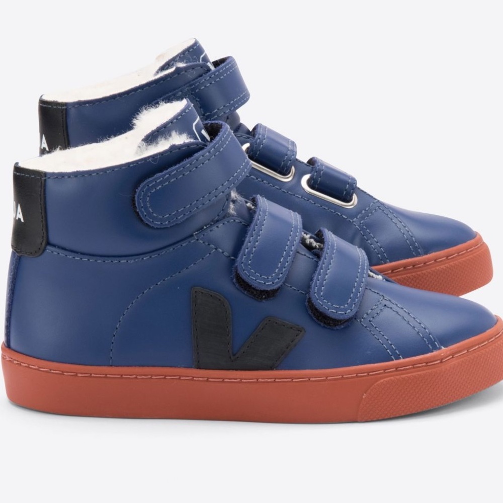 VEJA VEJA VEJA ! ESPLAR MID FURED LEATHER COBALT RUST
